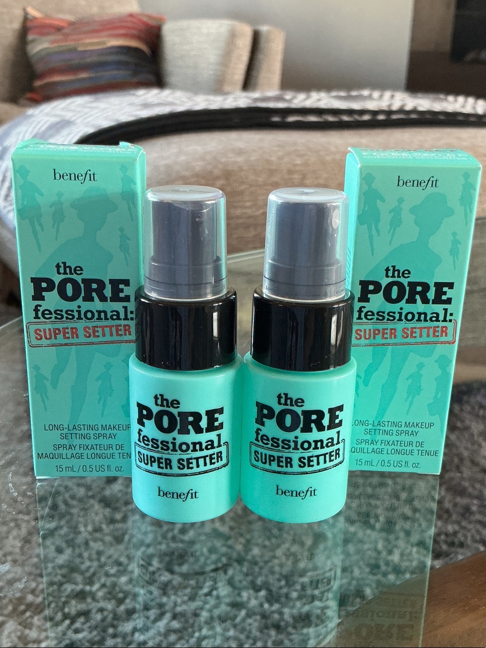 Benefit Mint Green The POREfessional Super Setter Mini Setting Sprays (2pk)